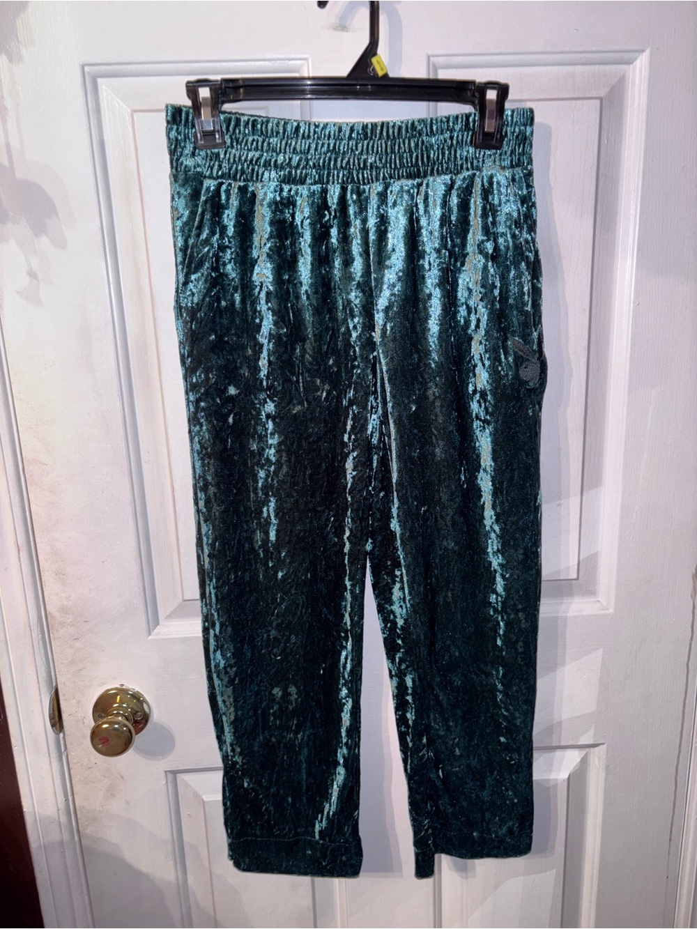 PLAYBOY Velvet Joggers - Teal